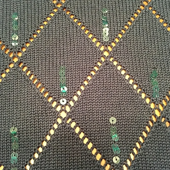 INC sequin knit flutter cardigan - Picture 6 of 6